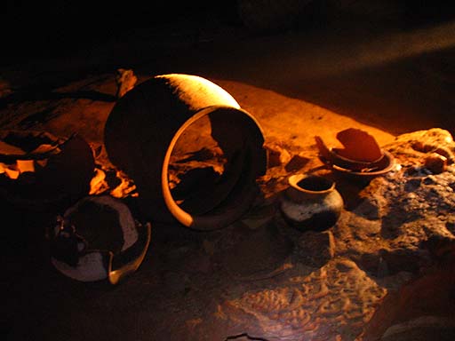 A sample of the Mayan pottery seen throughout the cave system .jpg