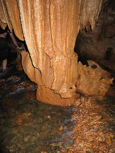 Water flows miles through the cave system down from the mountain .jpg