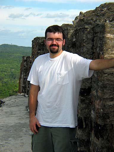 Me on top of the world. Well not really, but I on the tallest structure in Belize!.jpg