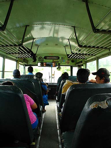 These old school buses were converted from public transportation - simple but effective.jpg