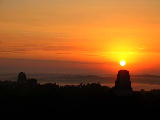 A spectacular sunrise view at 7.27 a.m. from temple 4, the highest point in Tekal 2 .jpg