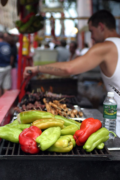 Grilling in Boston's North End