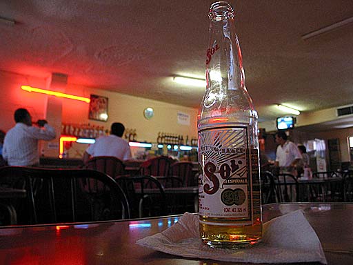 Enjoying a cold Sol Cervesa at a local bar.jpg