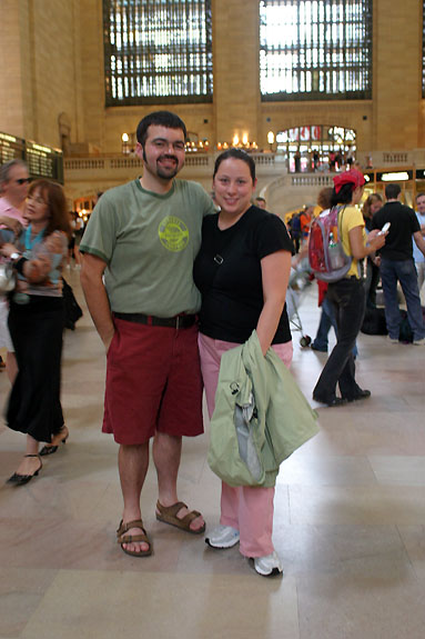Pete and Steph at Grand Central