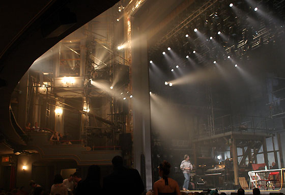"Rent" stage on Broadway